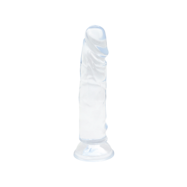 Large clear silicone dildo 