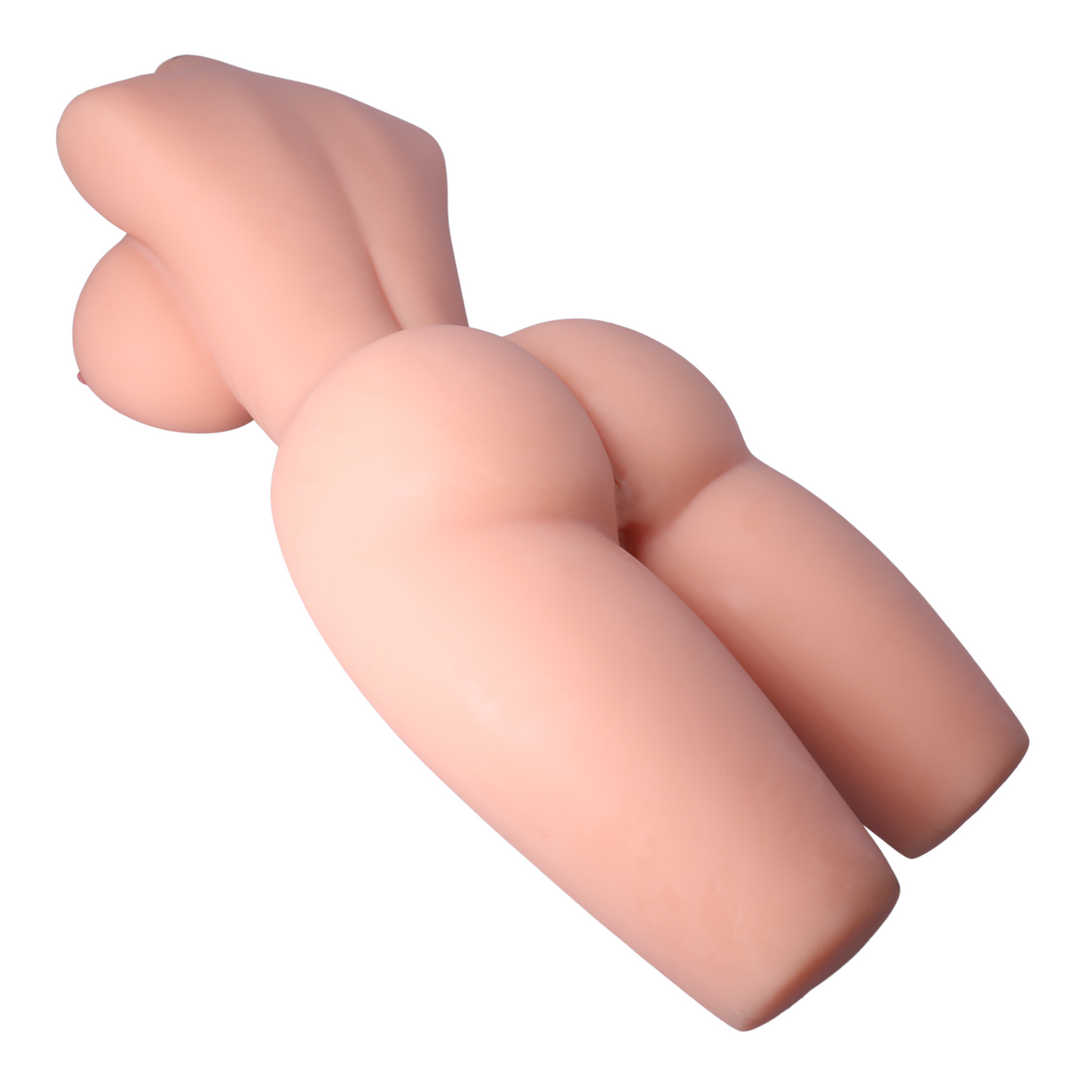 angled side view of large butt checks from beige sex doll large from tootimid 