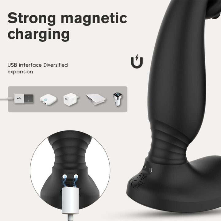 strong magnetic charging Triple Stimulation Cock Ring
