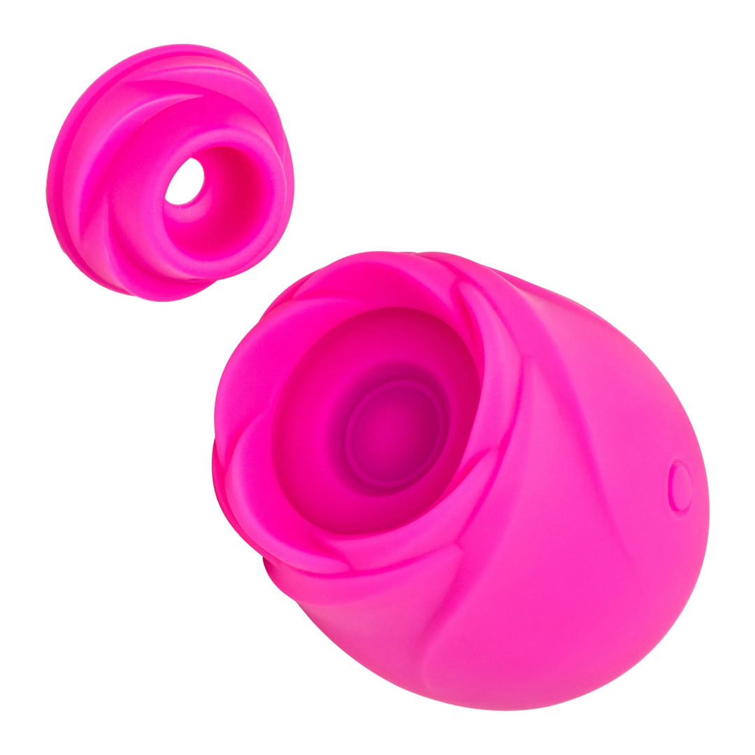 Romp Rose 2.0 Rechargeable Silicone Air Clitoral Stimulator with soft silicone tip removed 