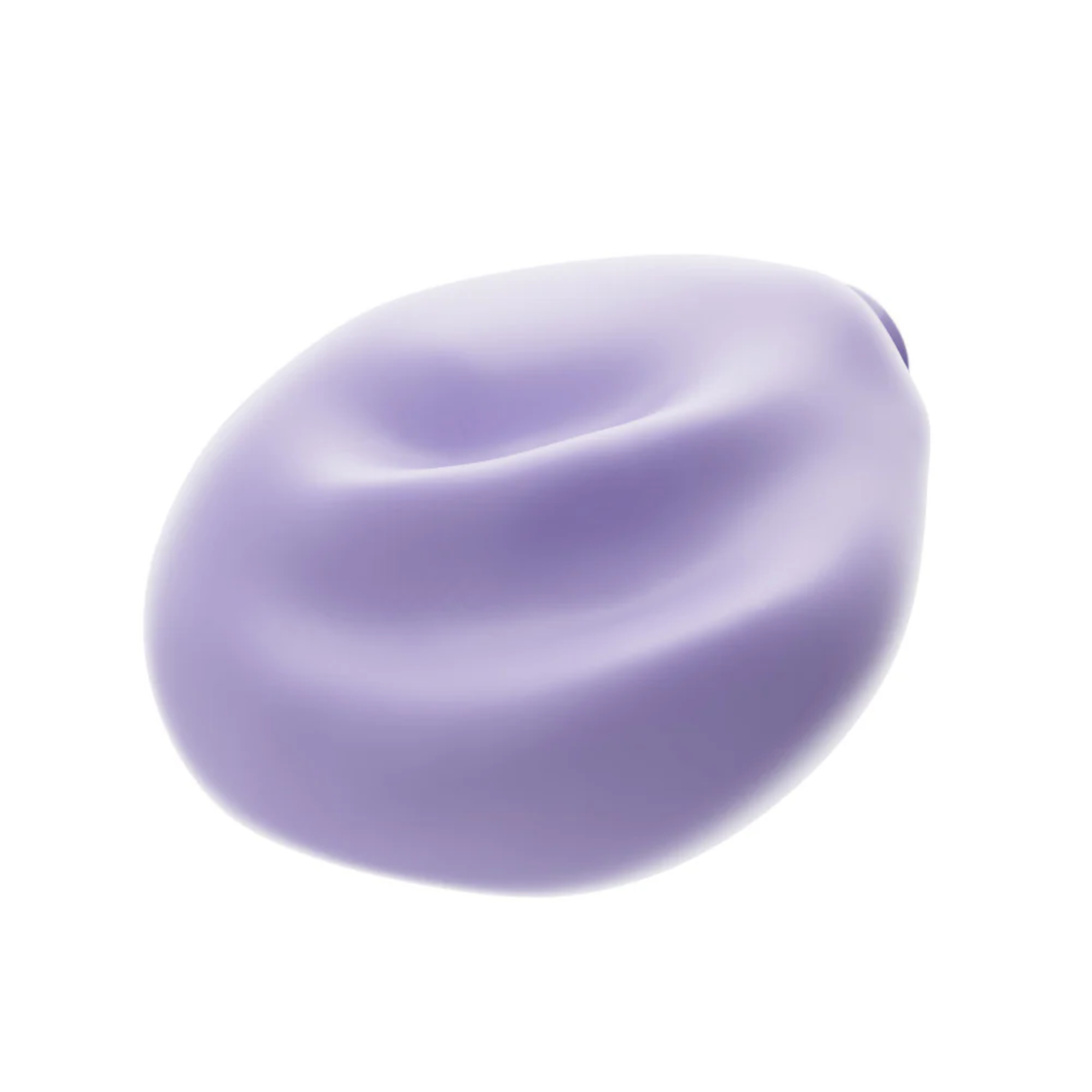 angled view from bottom of Urself Pulse Pad Rechargeable Silicone Grinder with Remote 