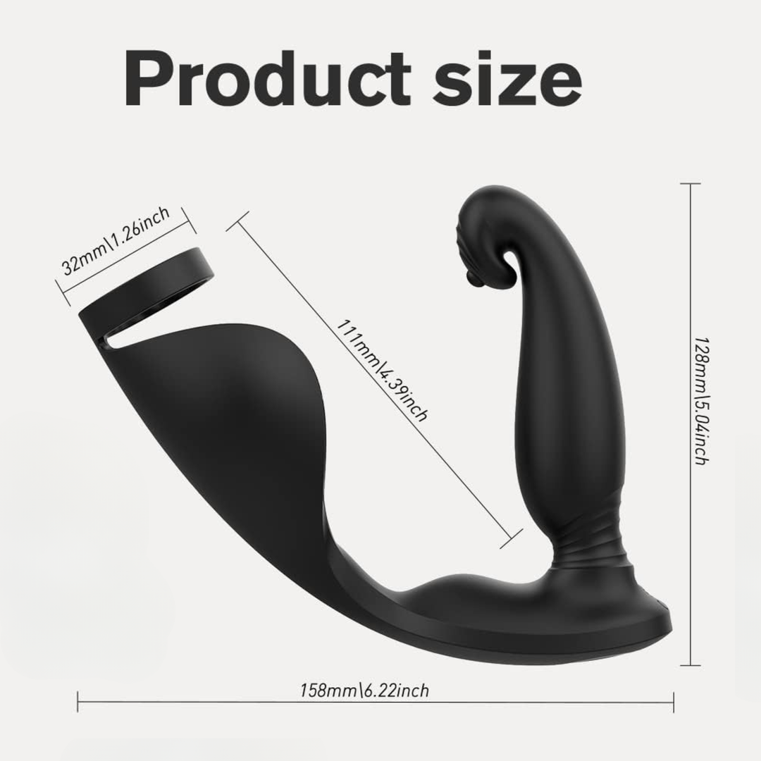 product size Triple Stimulation Cock Ring 