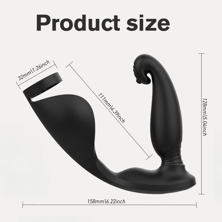 product size Triple Stimulation Cock Ring 