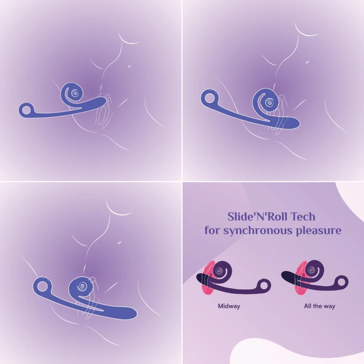 ways to use SVibe Snail CURVE Rechargeable Silicone Vibrator with Clitoral Stimulator 