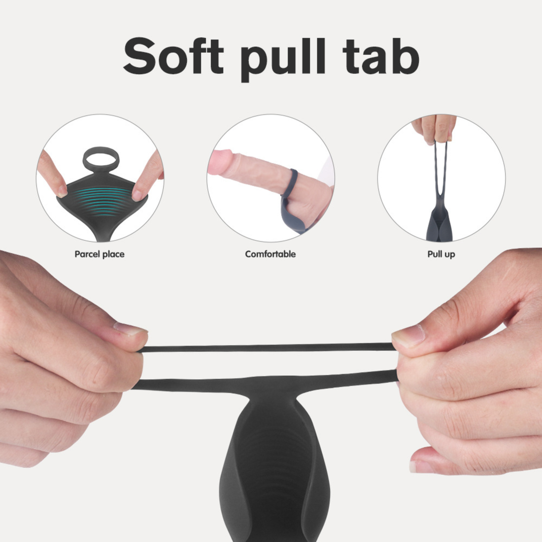 soft stretchy silicone from Triple Stimulation Cock Ring
