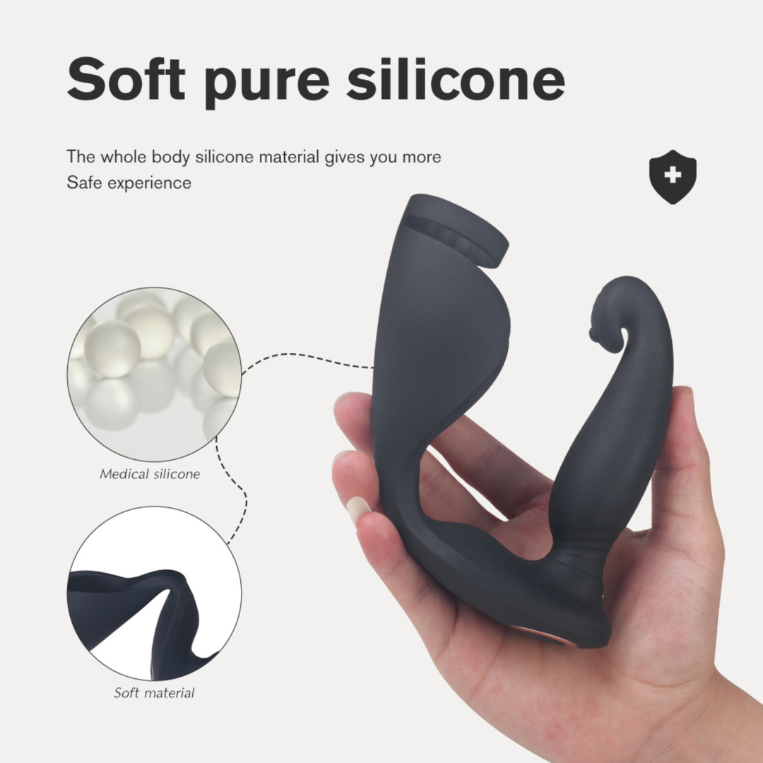 Triple Stimulation Cock Ring made from silky smooth silicone medical grade 