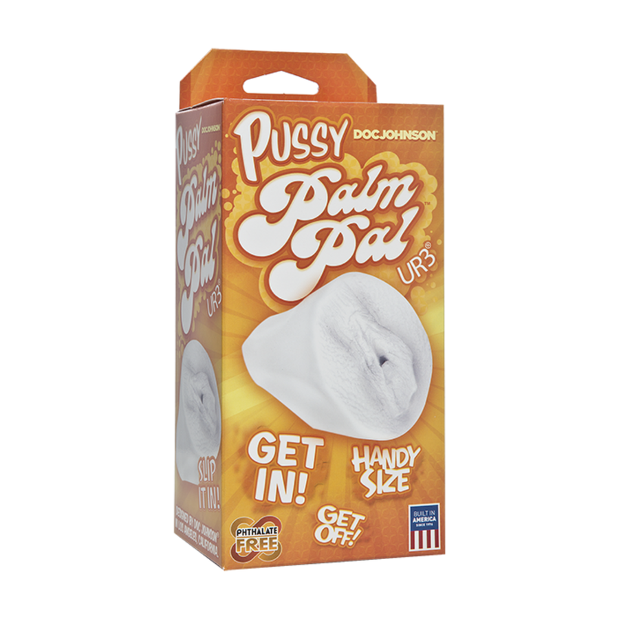 Palm Pal Ultraskyn Masturbator as seen inside of packaging 