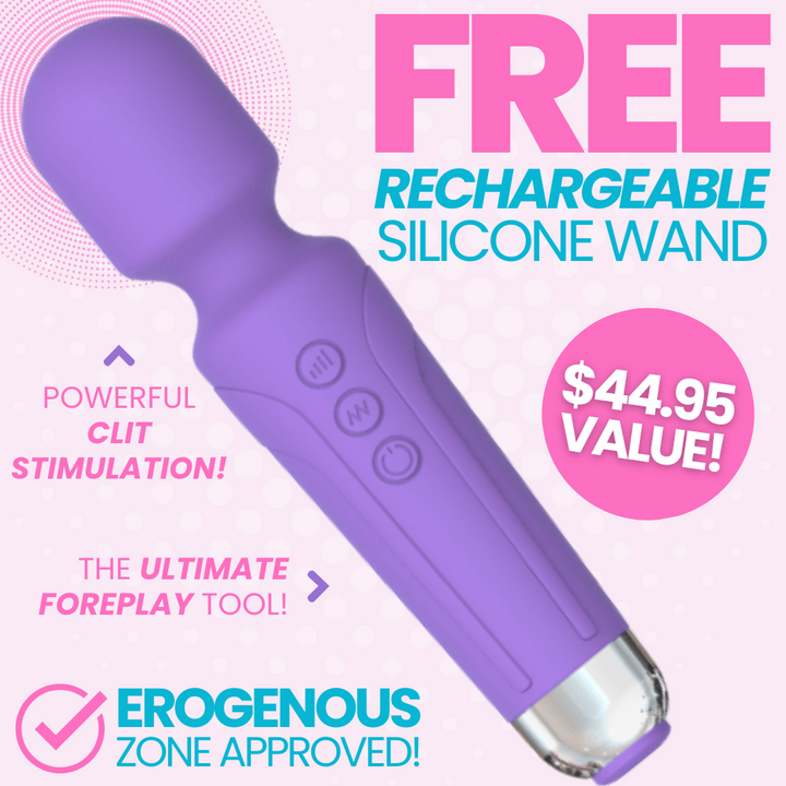 FREE RECHARGEABLE MASSAGE WAND