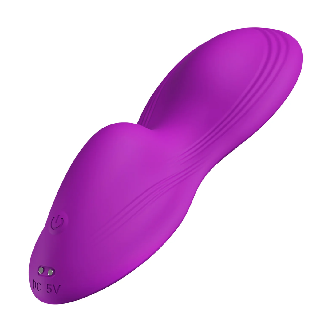 full product view of Grinders Tremor App Controlled Rechargeable Silicone Vibrating Dual Motor Pad 