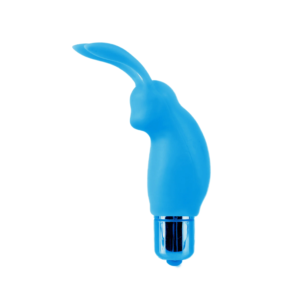side view of bunny from Neon Silicone Vibrating Couples 3 Piece Kit from Pipedream 