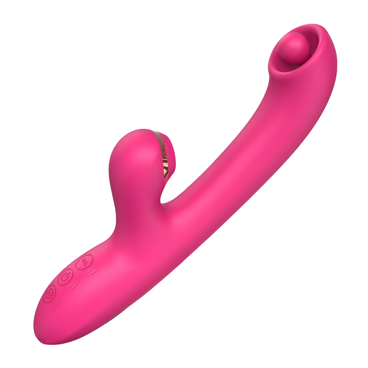 view of g-spot stimulator from Pinpoint G-Spot Rotating Clit Suction Dual Action Vibrator 