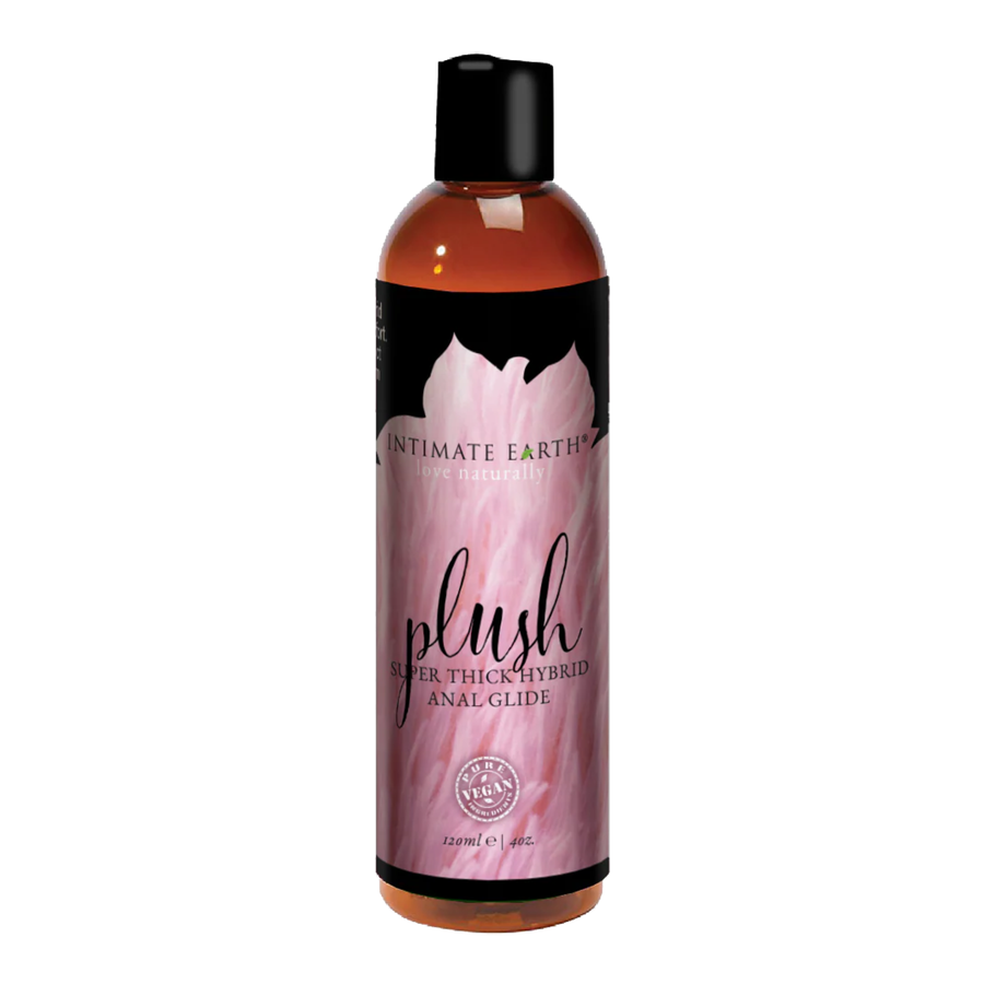 Intimate Earth Plush Hybrid Anal Glide Lubricant 4 ounce bottle 