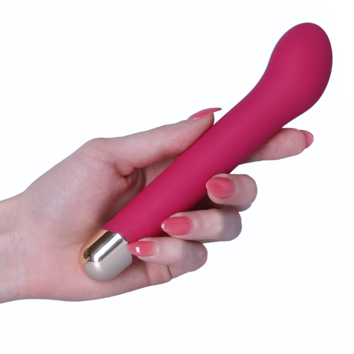 hand holding Krivka Silicone Power G-Spot Massager 