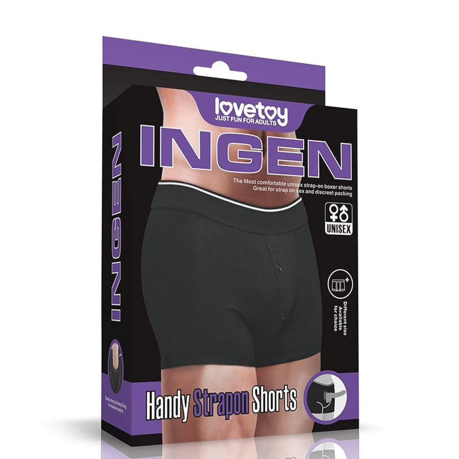 INGEN lovetoy Handy Strapon shorts in packaging 