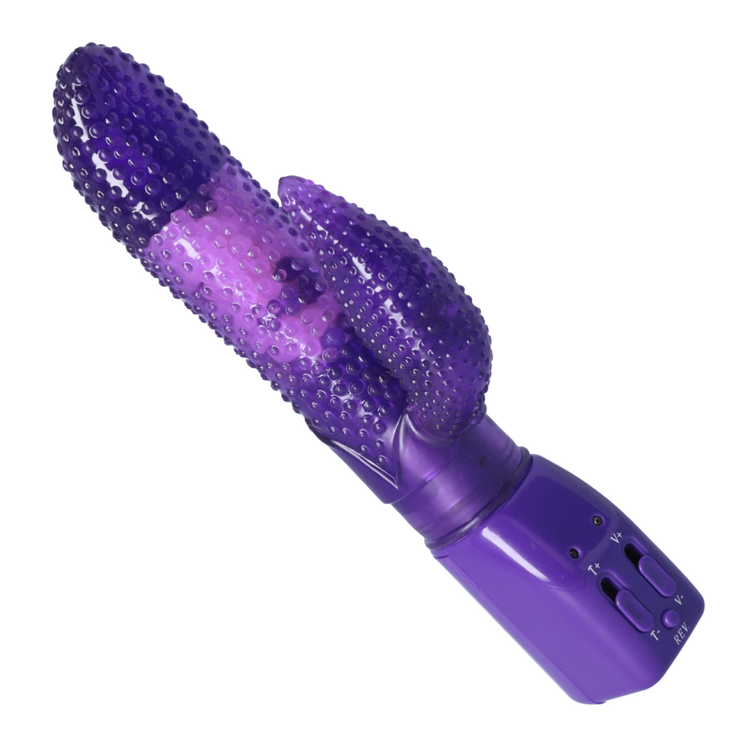 angled top side view of bumpy rabbit vibrator 