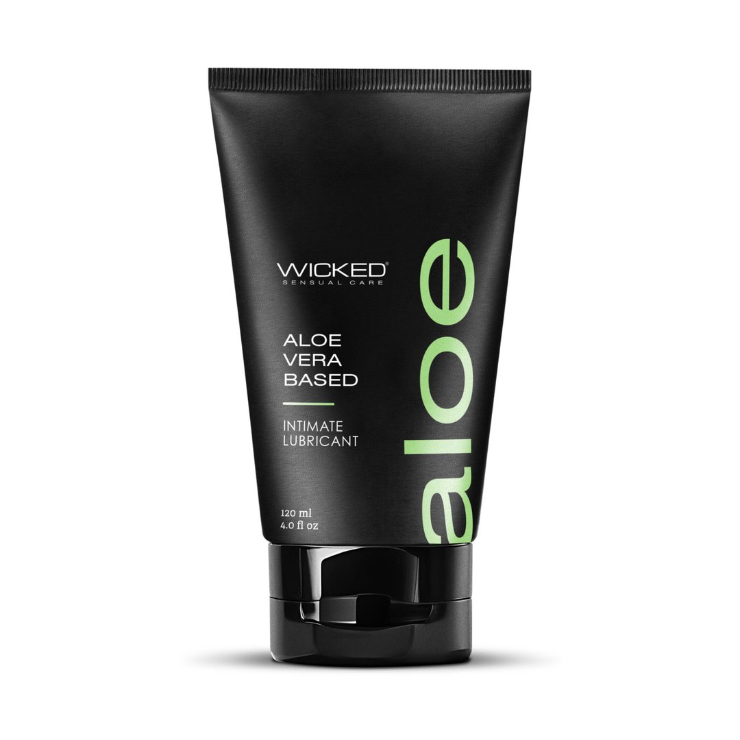 Wicked Sensual Aloe Lubricant 4oz front side 