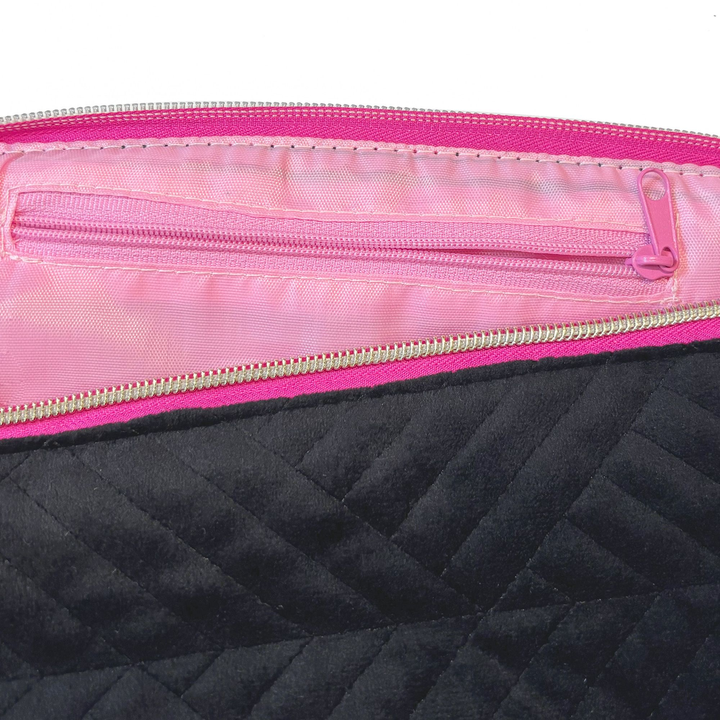 inner zipper from Classy Quilted Fabric Storage Bag for Your Sex Toys and Lubes