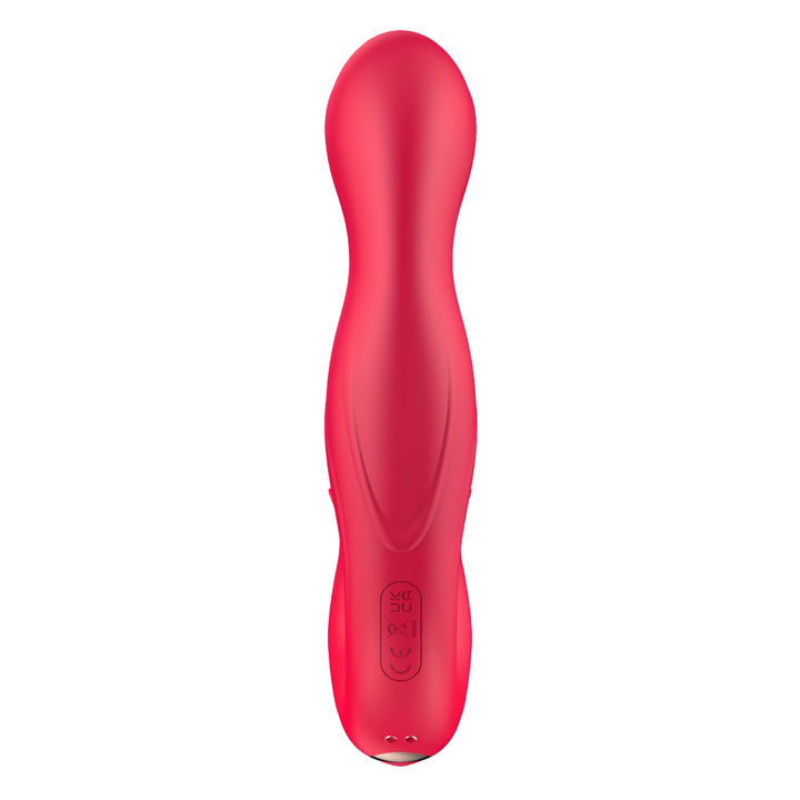 bottom view of Twirling Tongue Tease  Silicone Rotating G-Spot Vibe and Clit Licking Rose