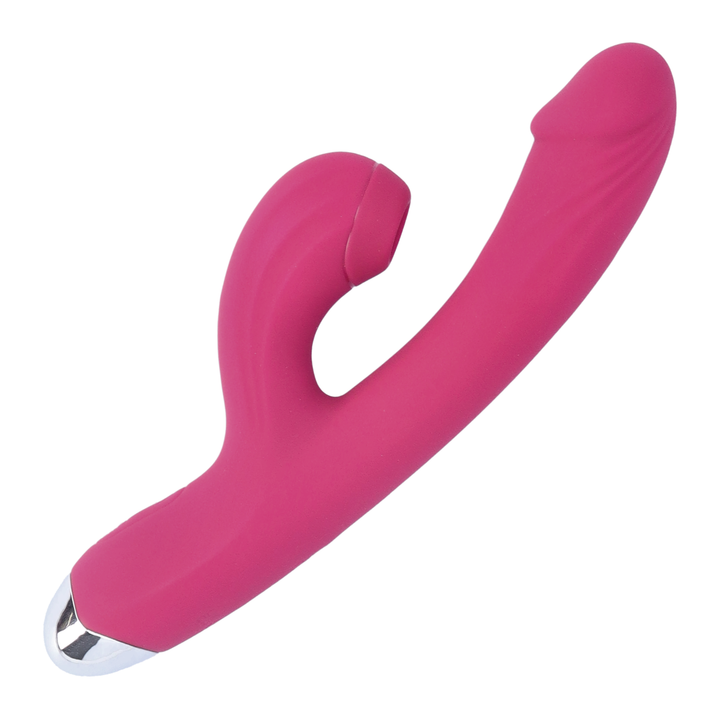 side view of magenta Suction Rabbit Vibrator