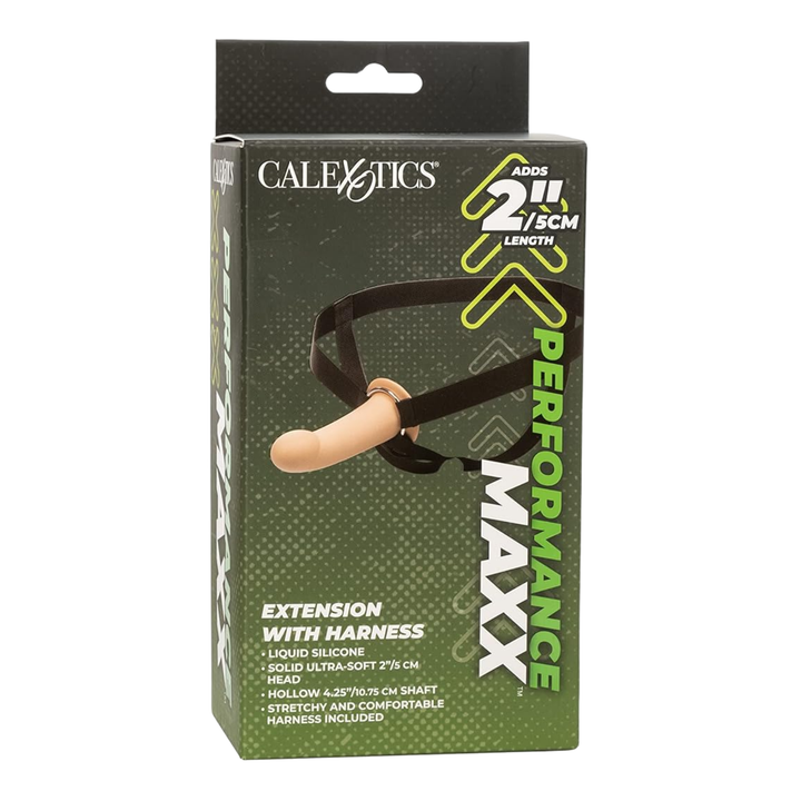 beige Performance Maxx Extension with Harness as seen inside of packaging 