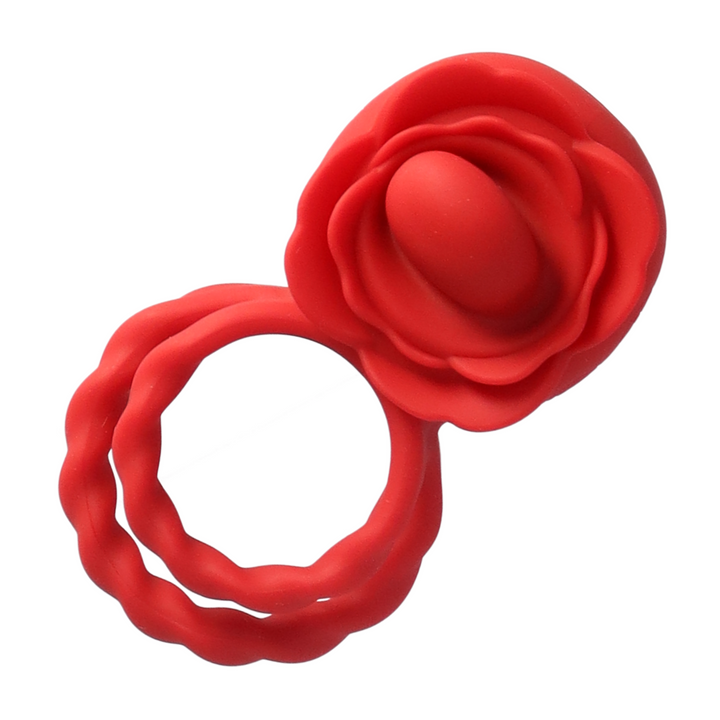 birds eye view of Tongue Rotation Vibration Cock Ring by TooTimid 