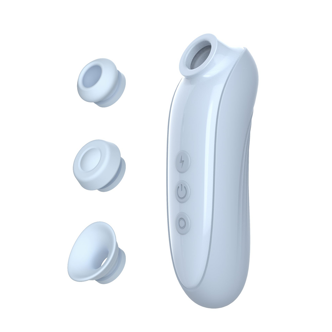 Blue Air Pulse Toy w/ 3 Attachments