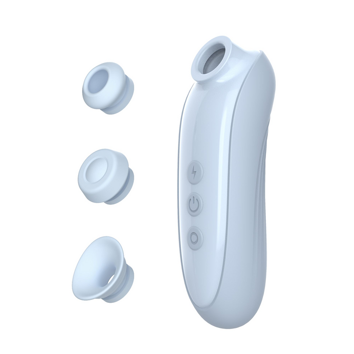 Blue Air Pulse Toy w/ 3 Attachments