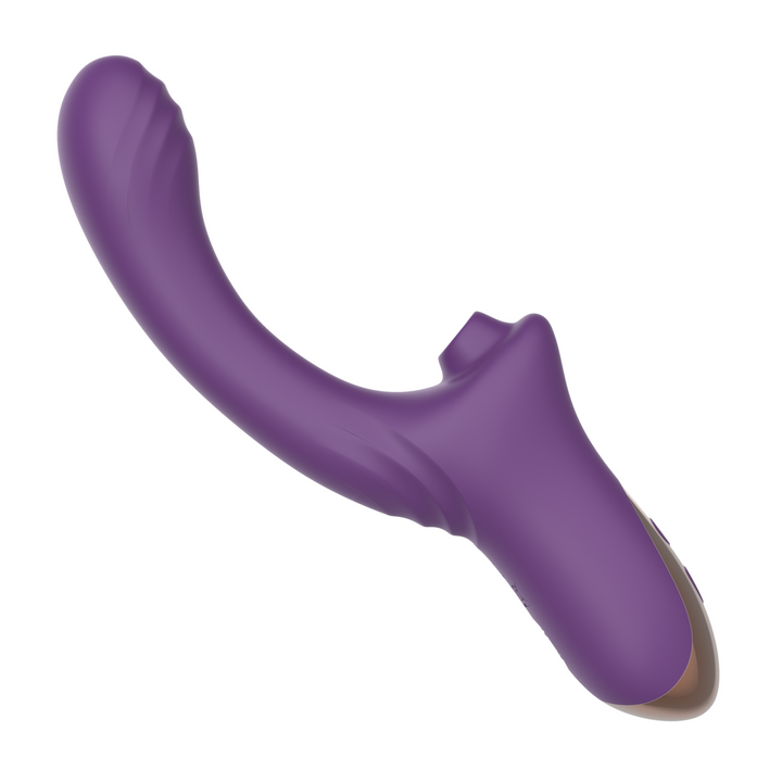 side view of purple air pulse rabbit vibrator 