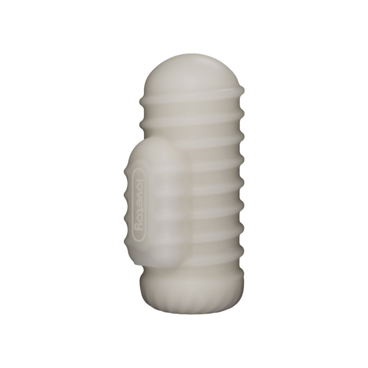 angled side view of Knights Ring Vibrating Dual Purpose Sleeve-Wavy