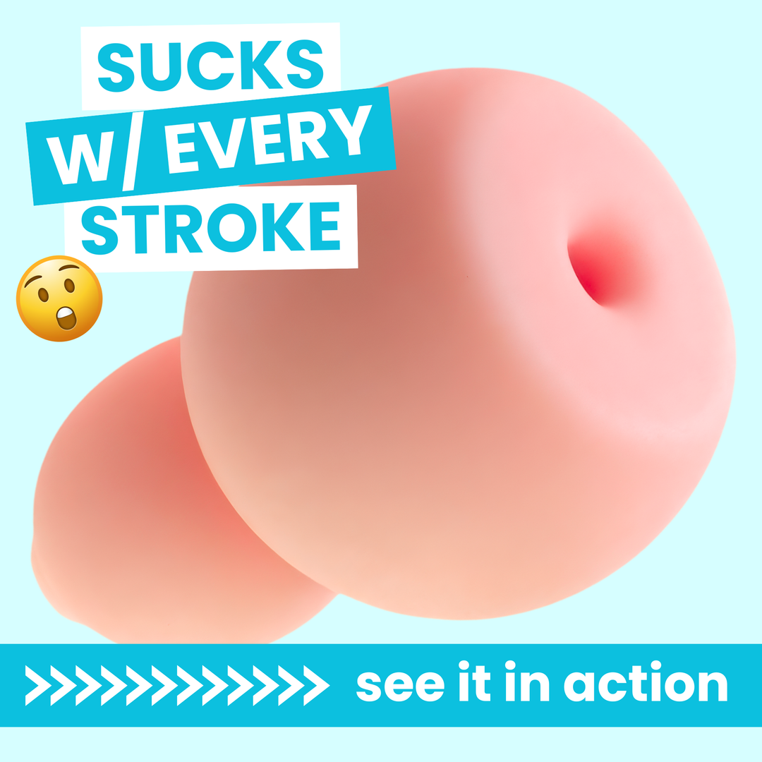 sucks with every stroke Ultimate Real Feel Sucking Stroker 