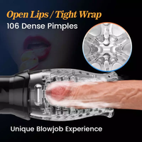 Unique blowjob experience - open lips, tight wrap