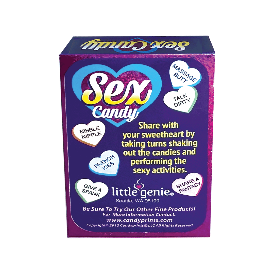 backside of Candyprints Sex Candy Foreplay Game Single Box 