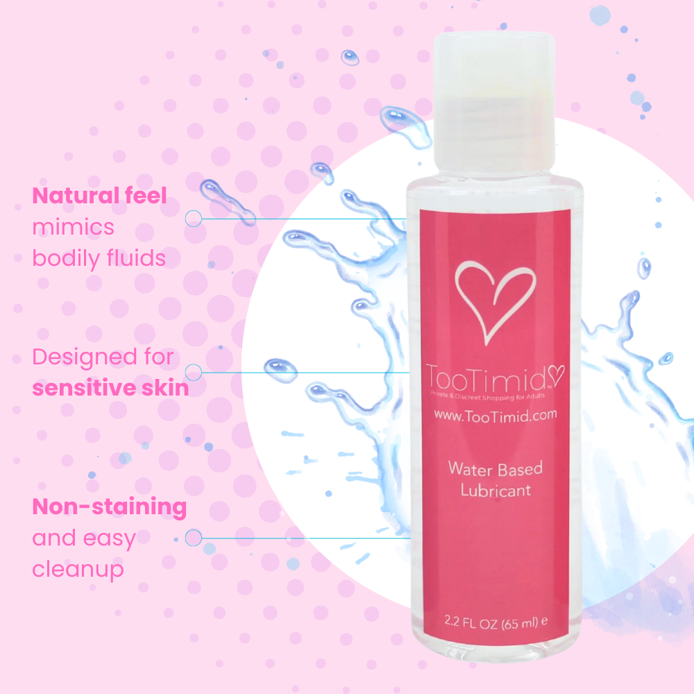 natural feel mimics bodily fluids, designed for sensitive skin, non-staining and easy cleanup 