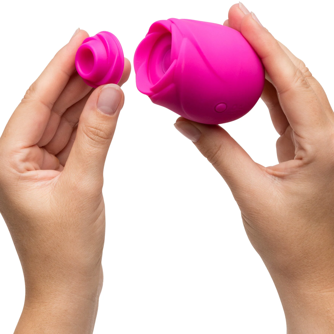 removable silicone tip from Romp Rose 2.0 Rechargeable Silicone Air Clitoral Stimulator 