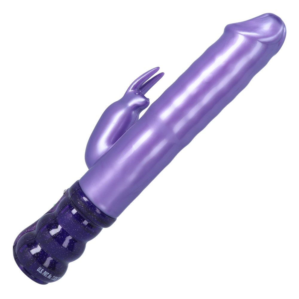 angled side view of purple throbbing rabbit from TopCat