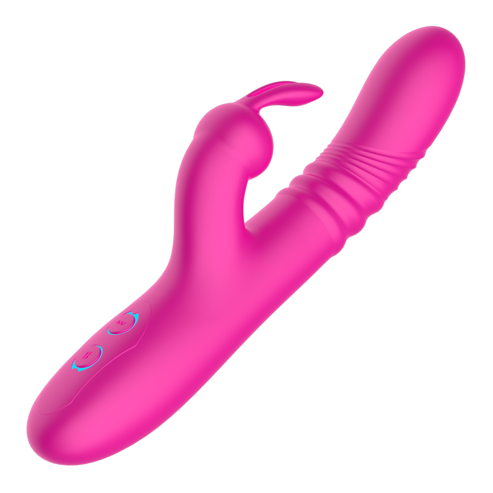 view of ripples on thruster from pink rabbit toy 