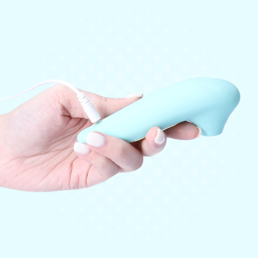 Dolce rechargeable air clit stimulator on side