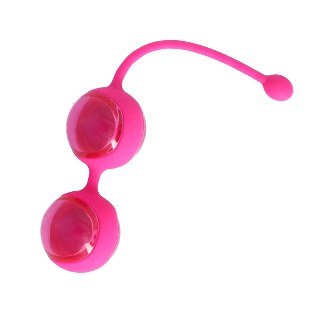 Weighted Kegel Ball Exerciser as seen on its side 