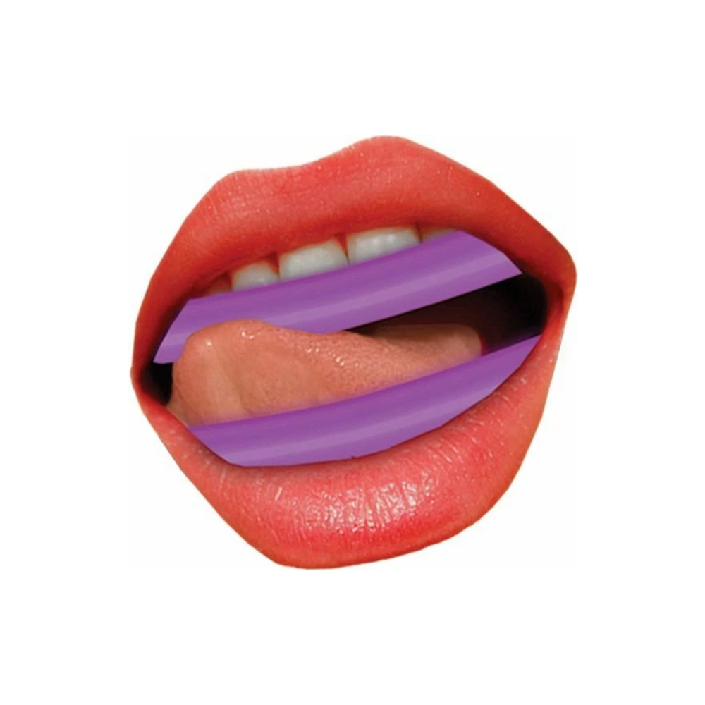 Gum Job Oral Sex Gummy Candy Teeth Covers as seen inside of a mouth 