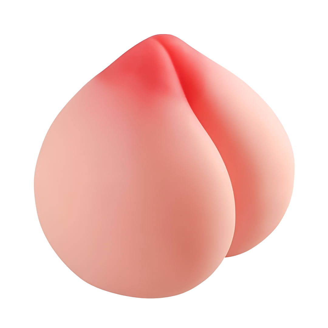 angled topside view Tits and Ass Peach Masturbator