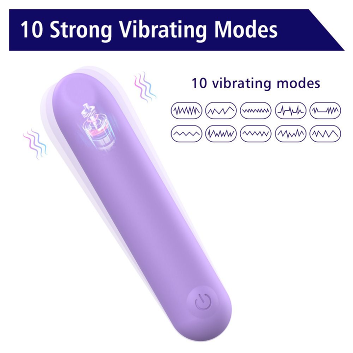 Vibrating Rechargeable Bullet. 10 strong vibrating modes. 