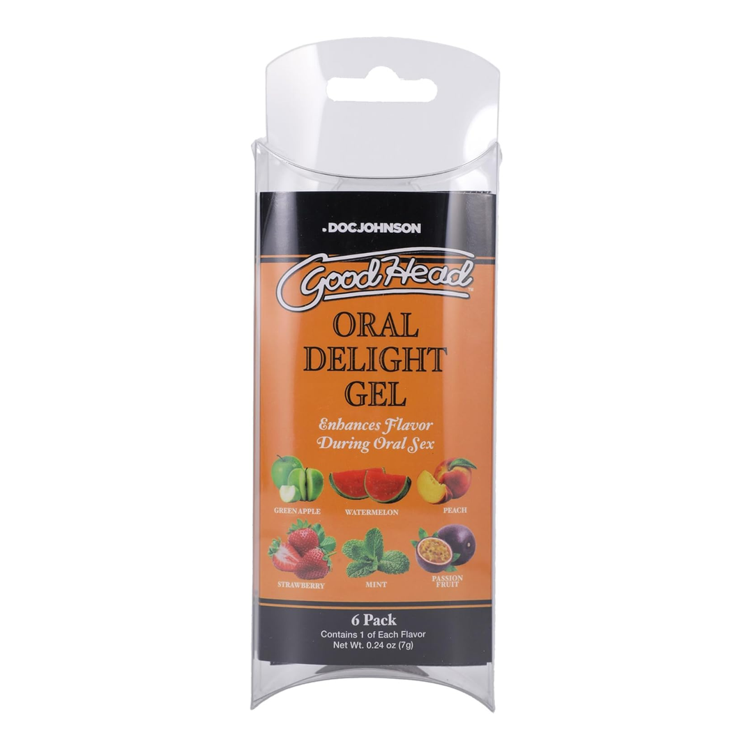 frontside of GoodHead Oral Delight Gel packaging 