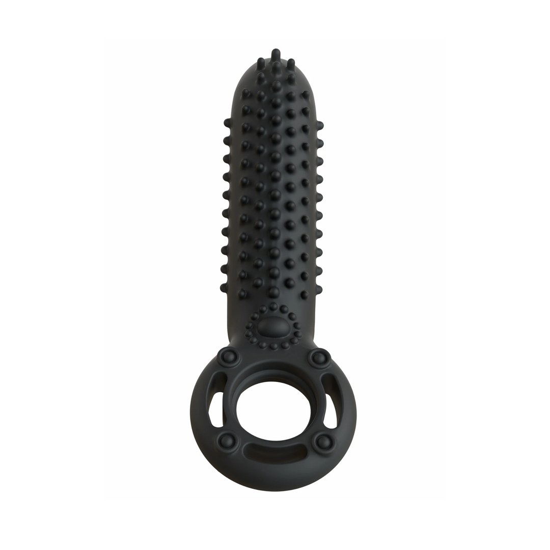 full product view of Screaming O OYeah! Rechargeable Silicone Cock Ring pleasure nubs 