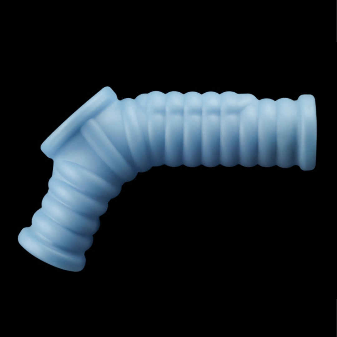 full product view of Wave Vibrating Knights Ring Scrotum Sleeve raised ribbed  texture 