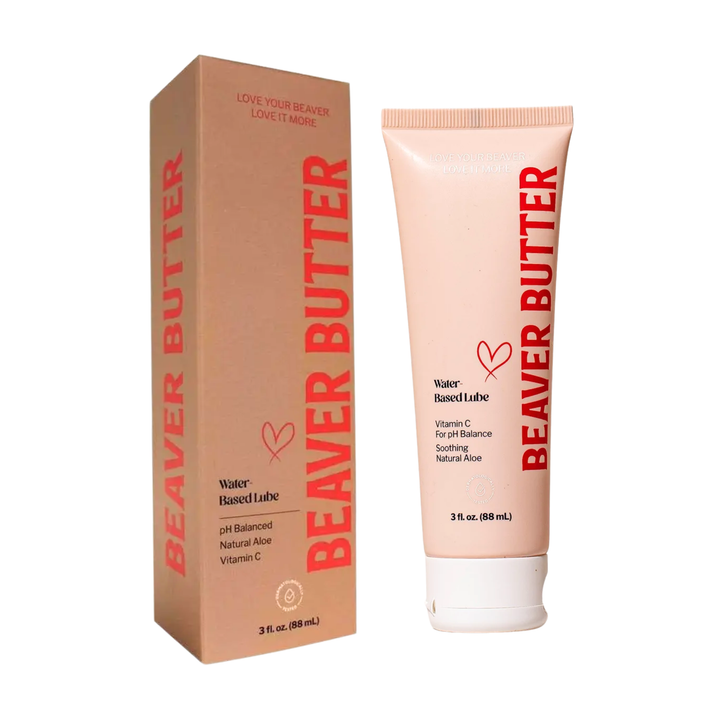 Beaver Butter Water Based Lubricant 3oz as seen outside of packaging 