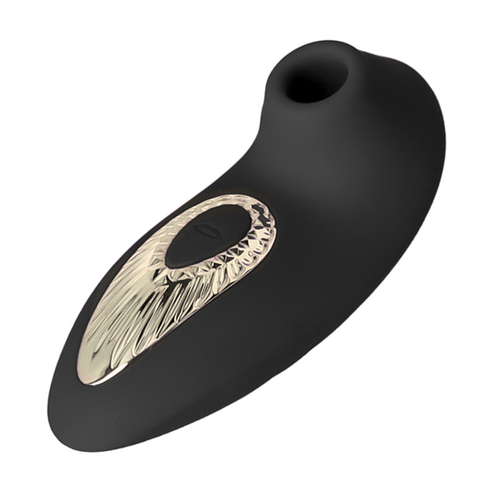 angled side view of red/gold Air Pulse Stimulator 