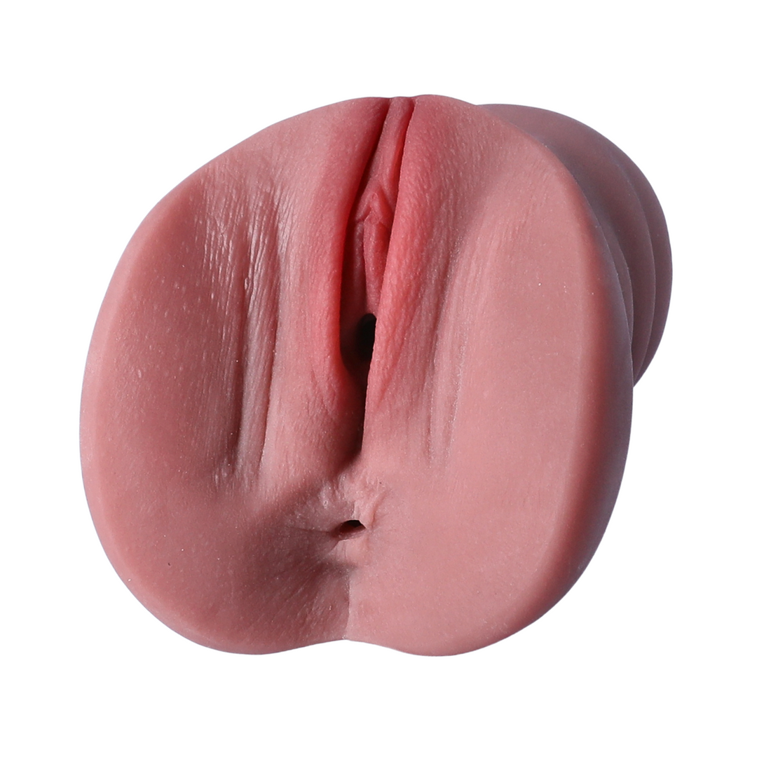 anal and vaginal openings from super realistic brown pocket pussy 