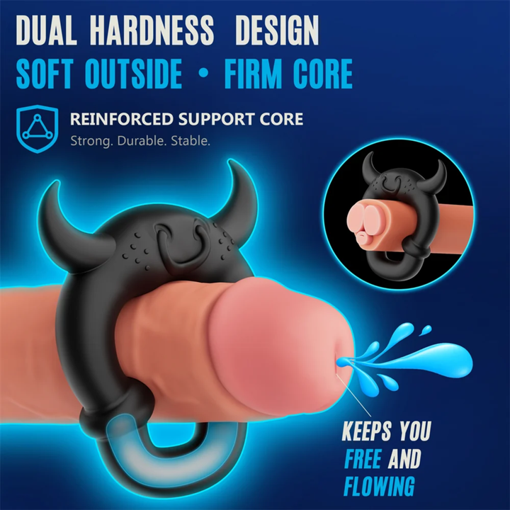 dual density design Pinnacle Pro Flexlock Tri Set Cock Ring