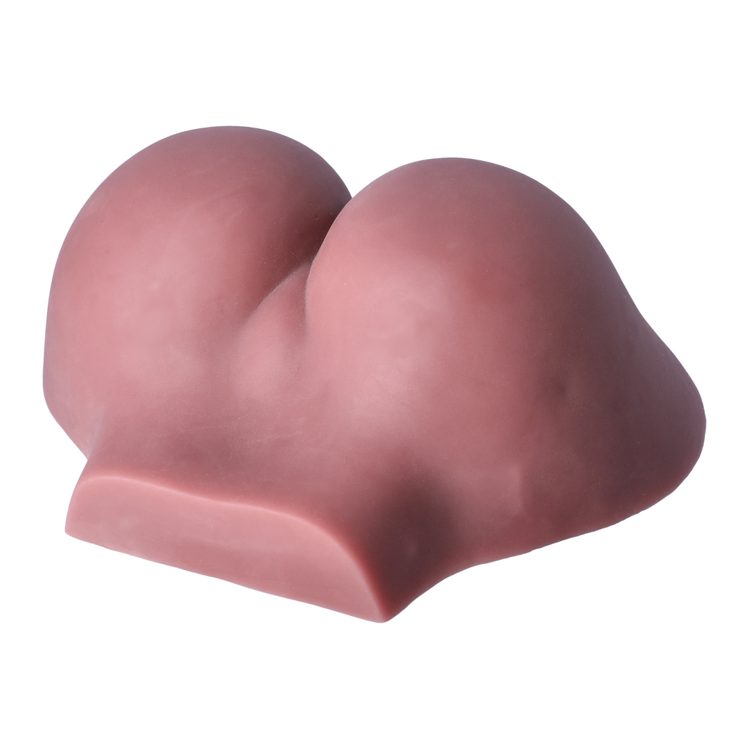 view of supple butt checks from Doggy-Style Male Masturbator 