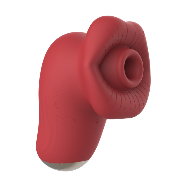 angled side view of Mouth-Shaped Air Pulse Clit Stimulator 